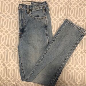 Denim Forum Angelica High Rise Slim Jeans